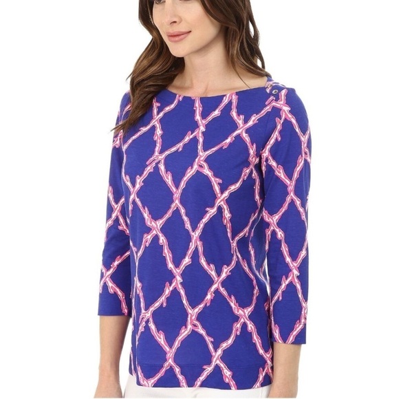 Lilly Pulitzer ALIDA top medium - Picture 1 of 3